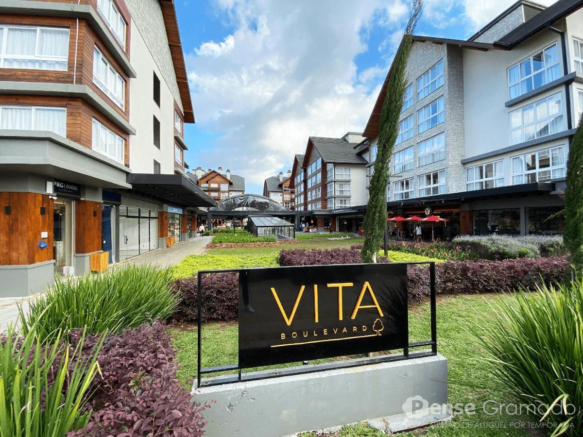Apartamento 2 Suites - 650M Da Rua Coberta Gramado Exteriör bild